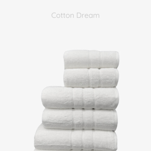 2 מגבות ענק לבנות | Cotton Dream
